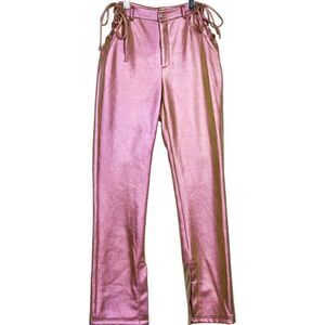 Nicholas Valeria iridescent lace up side pants NWT